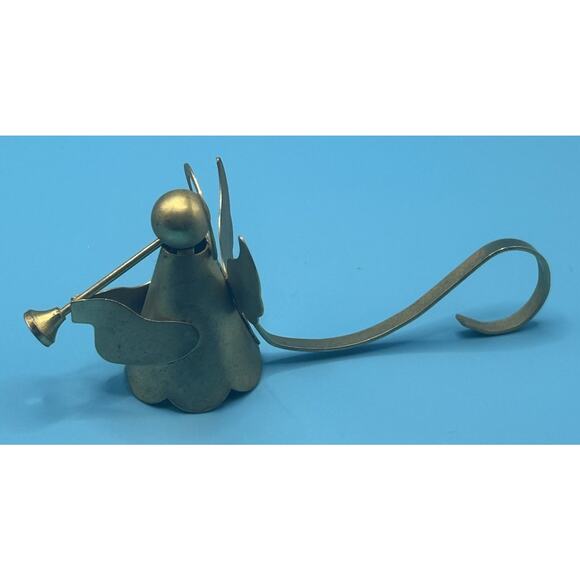 Vintage Metal Brass Angel Christmas Candle Snuffer Polished 5.5” Holidays - Picture 1 of 7